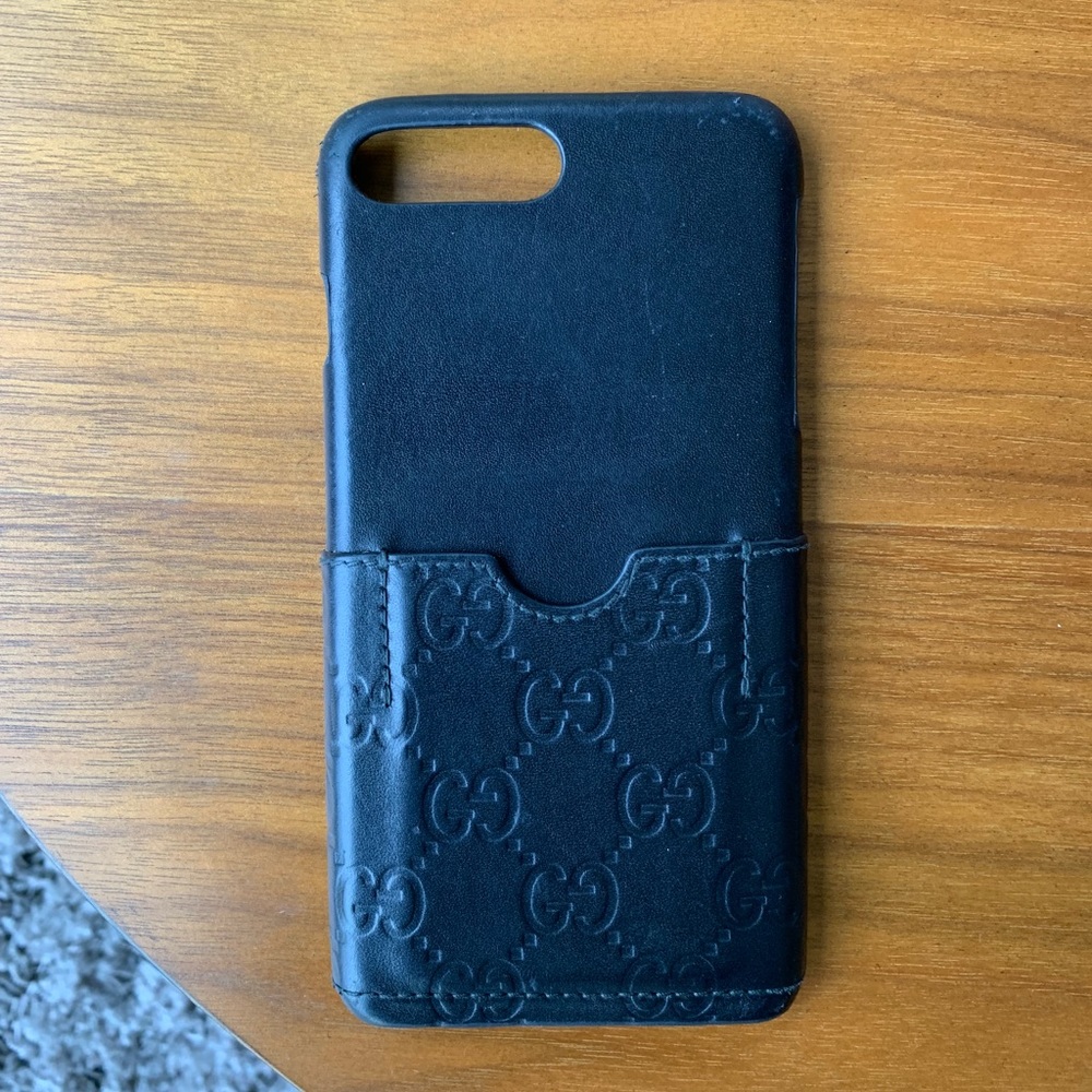 AUTHENTIC GUCCI iphone 8 plus card slot phone case